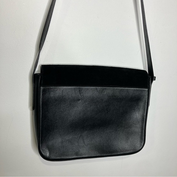 Leo Et Violette made in Italy black leather crossbody bag medium size - Picture 4 of 13